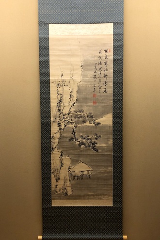 貫名海屋 浅峰山水図｜古美術・掛け軸の販売・買取・鑑定-松本松栄堂