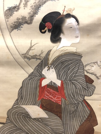 大庭学僊 美人図｜古美術・掛け軸の販売・買取・鑑定-松本松栄堂