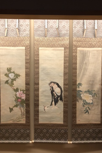 熊代熊斐 柳鵜図｜古美術・掛け軸の販売・買取・鑑定-松本松栄堂