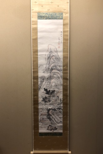 高久靄厓 浅綘山水図｜古美術・掛け軸の販売・買取・鑑定-松本松栄堂