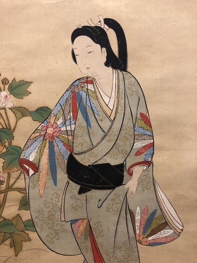 狩野雪信 美人図｜古美術・掛け軸の販売・買取・鑑定-松本松栄堂