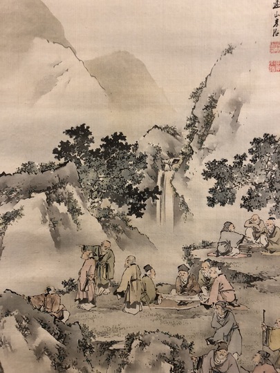 岸連山 百老之図｜古美術・掛け軸の販売・買取・鑑定-松本松栄堂