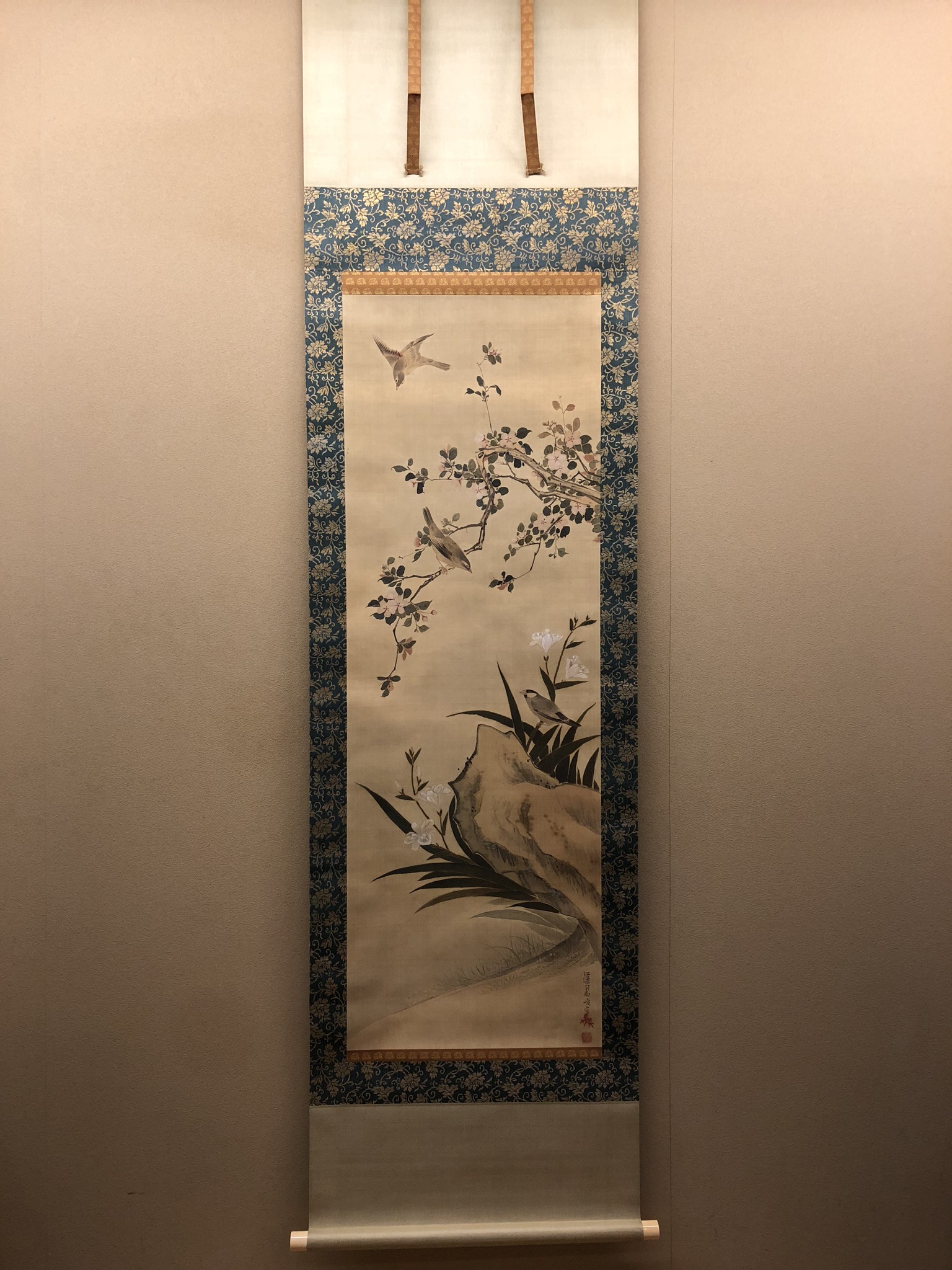 司馬江漢 花鳥図｜古美術・掛け軸の販売・買取・鑑定-松本松栄堂