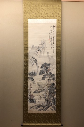 山本梅逸 月季双雀図｜古美術・掛け軸の販売・買取・鑑定-松本松栄堂