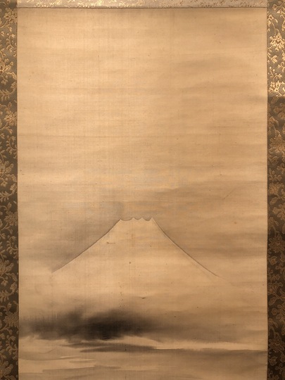 谷文晁 富士見西行図｜古美術・掛け軸の販売・買取・鑑定-松本松栄堂