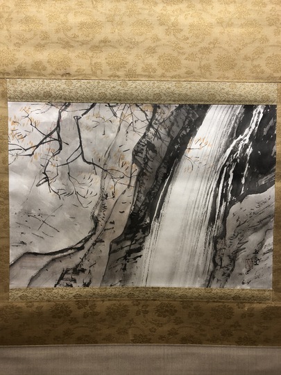 川合玉堂 秋瀑｜古美術・掛け軸の販売・買取・鑑定-松本松栄堂