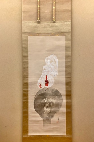 g*d様 柳道成 深秋図 二重箱 共箱 川端龍子師事 元青龍社 春展 掛軸241