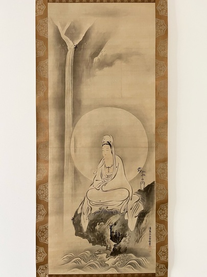 狩野雪信 中観音図、左右龍虎図｜古美術・掛け軸の販売・買取・鑑定