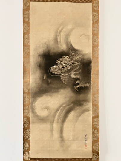 狩野雪信 中観音図、左右龍虎図｜古美術・掛け軸の販売・買取・鑑定