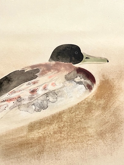 奥村土牛 鴨｜古美術・掛け軸の販売・買取・鑑定-松本松栄堂