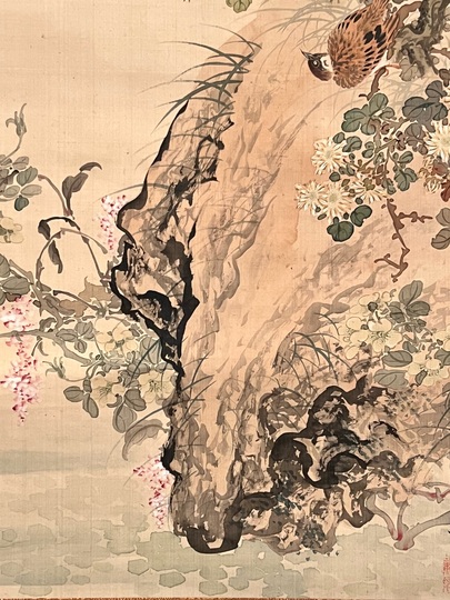 岡本秋暉 四季花鳥図｜古美術・掛け軸の販売・買取・鑑定-松本松栄堂