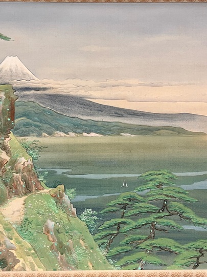 池田遙邨 薩埵嶺之富嶽｜古美術・掛け軸の販売・買取・鑑定-松本松栄堂