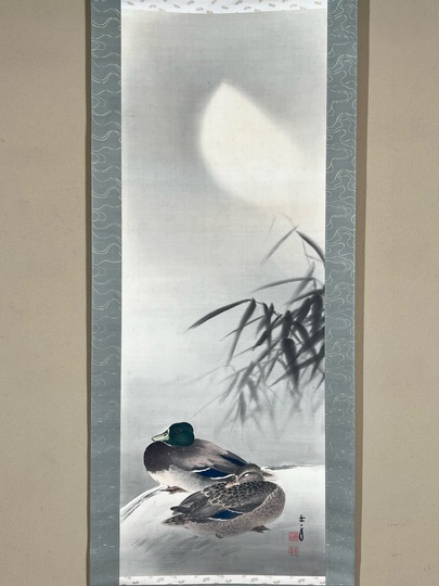 絵画「紫の窓」渡辺薫 作