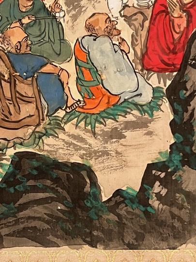 富岡鉄斎 十六羅漢像｜古美術・掛け軸の販売・買取・鑑定-松本松栄堂