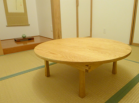 長野県 松本伝統 指物工芸家具 ちゃぶ台 お膳 和室 畳 ミニデスク 長野