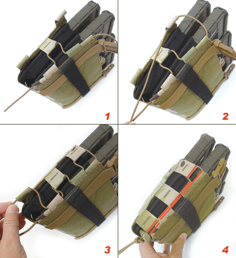 4d.t.g. Placard 6 (チェストリグ6型用 機台/プラカード6列)