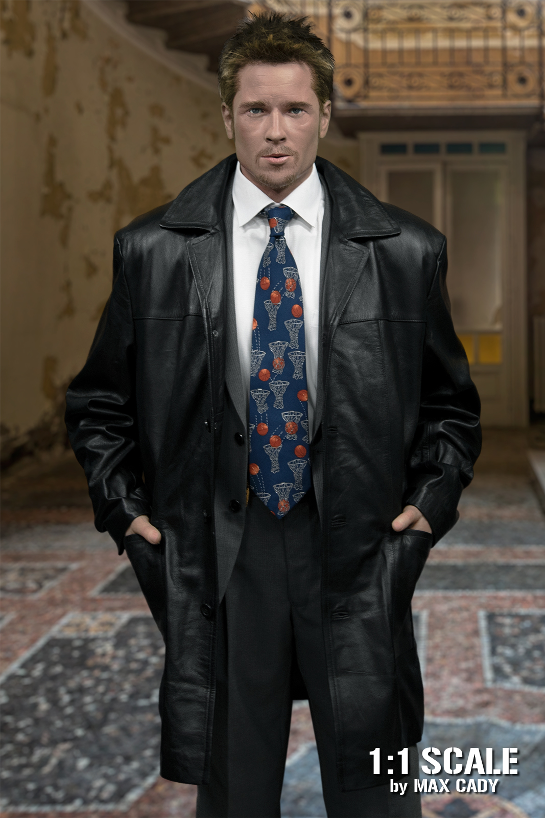 SEVEN SE7EN Leather Coat Jacket - MAX CADY