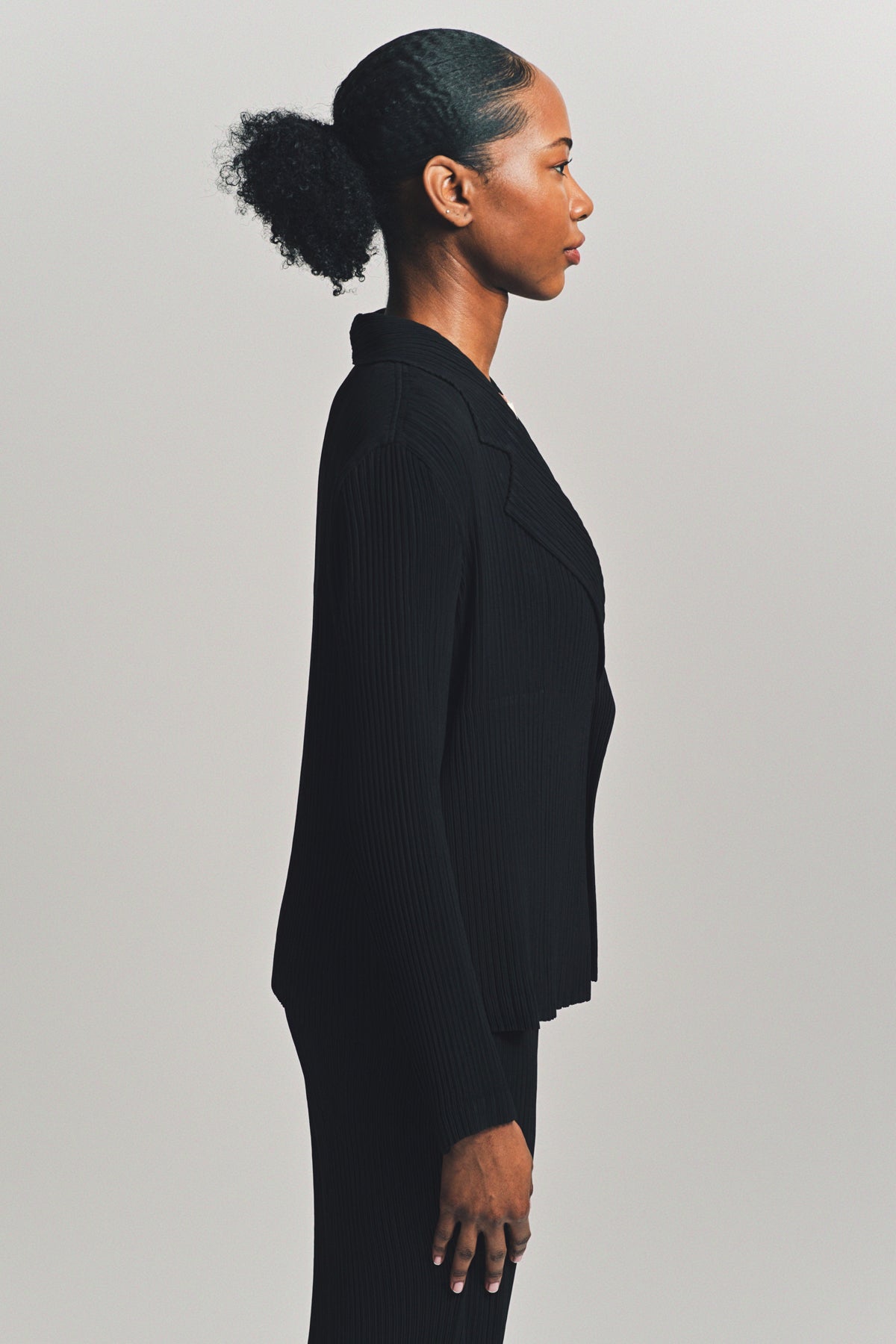 ISSEY MIYAKE | HATCHING PLEATED JACKET