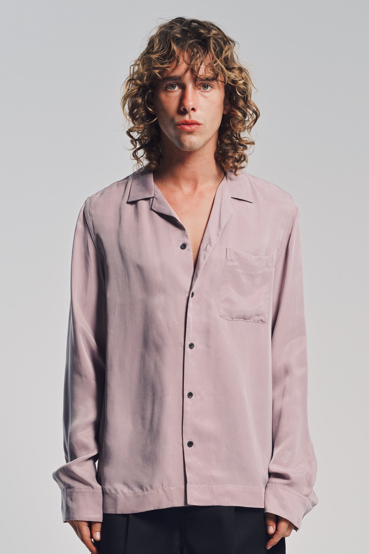 DRIES VAN NOTEN | SAND WASHED LONG SLEEVE SHIRT
