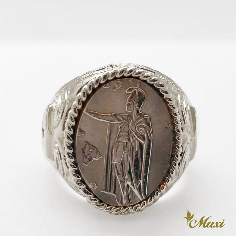 King Kamehameha Coin Ring [Silver 925] – Maxi Hawaiian Jewelry