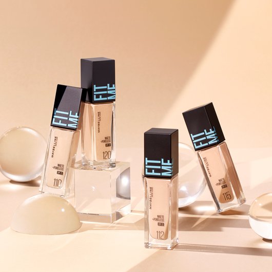 フィットミーリキッドファンデーション:崩れにくいセミマット素肌感の