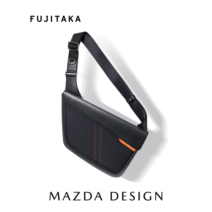 ROADSTER クロスボディバッグ BLACK/ORANGE