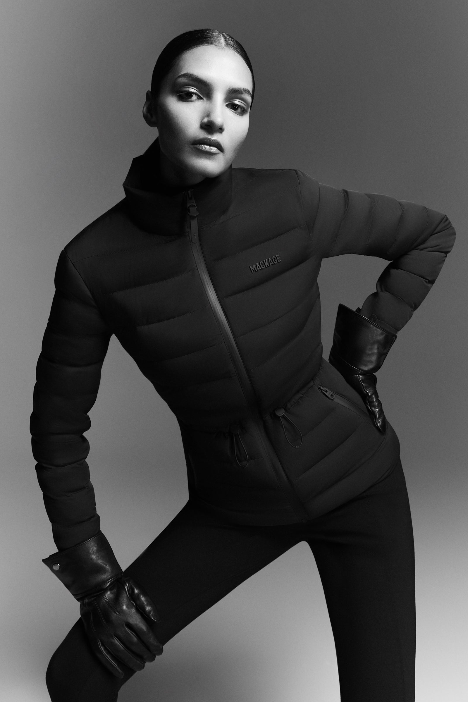 Jacey, Light down jacket with stand collar for ladies | Mackage® US