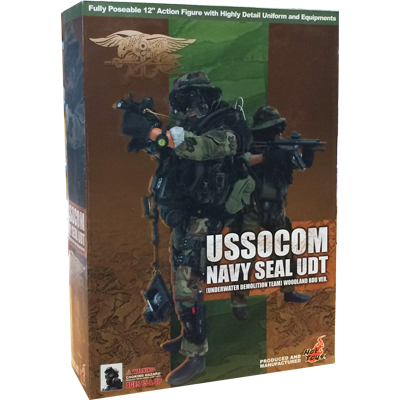 USSOCOM Navy seal UDT Woodland BDU Version Hot Toys - Machinegun