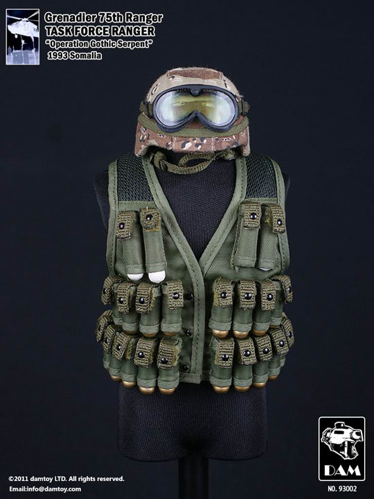 Grenadier -75th Ranger Task Force Ranger Somalia 93 Dam Toys