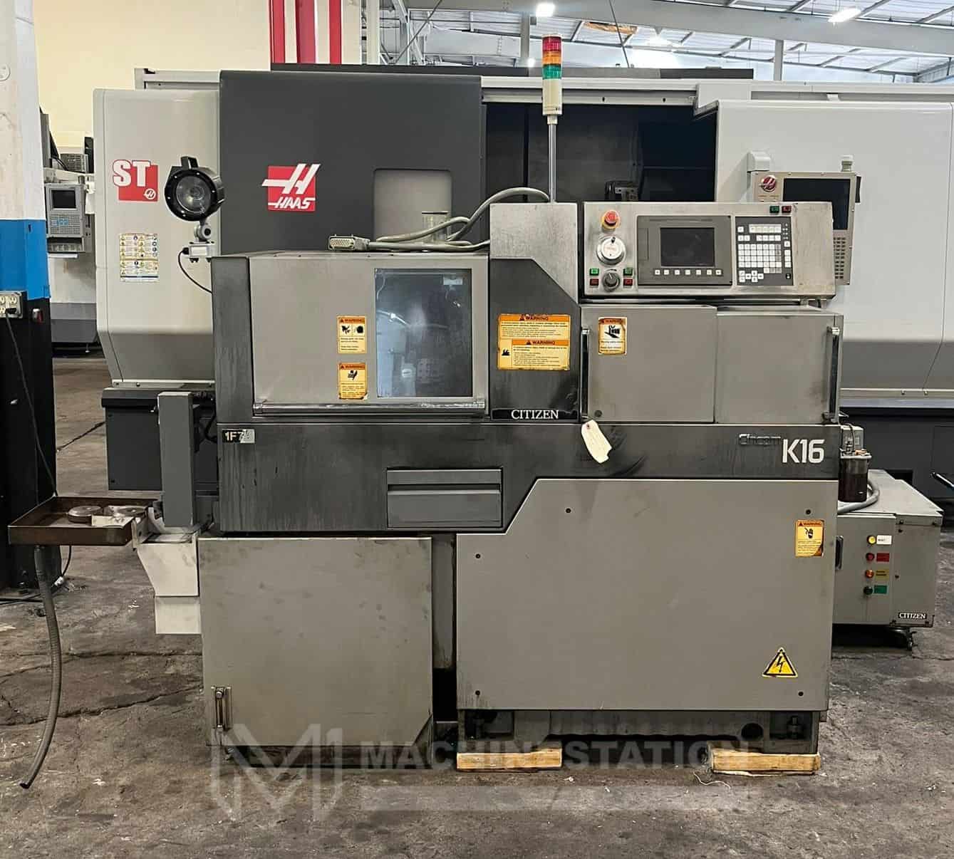 Used Citizen Cincom K16 VIIP CNC Swiss Type Automatic Lathe For Sale
