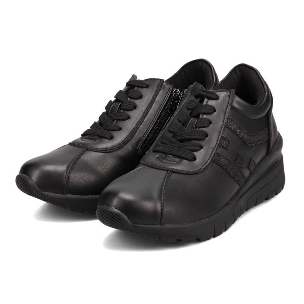 撥水加工】HIROKO KOSHINO ヒールタイプ・ハイカットスニーカー