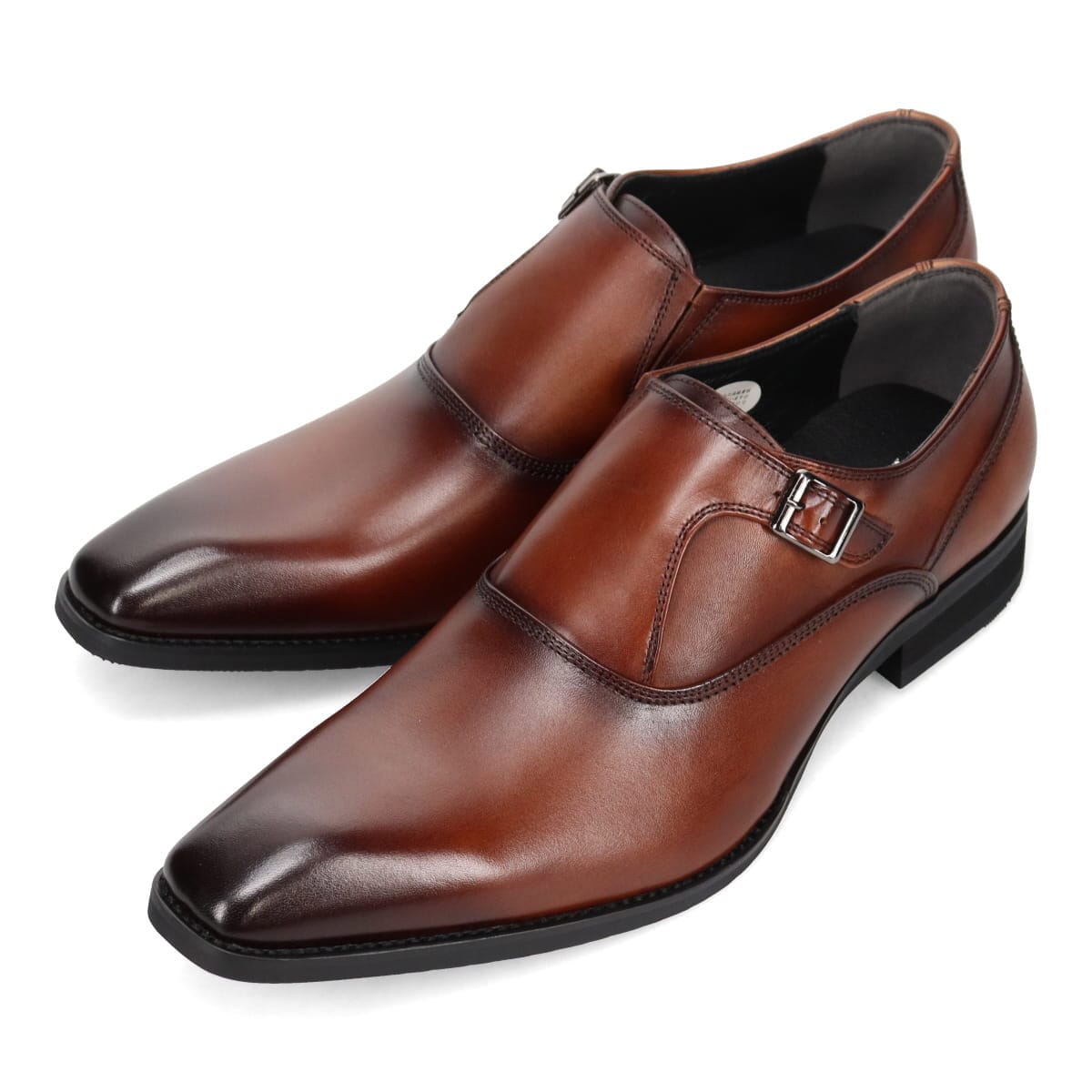 ルーテシア LUTECIA ロングノーズ モンクストラップ・ビジネスシューズ