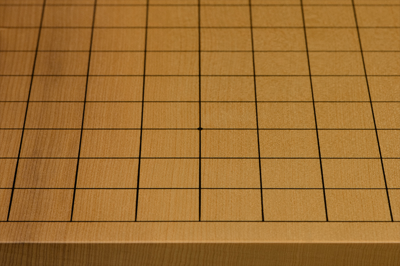 本榧足付碁盤 6寸3分（天柾） ga60029 | 前川榧碁盤店