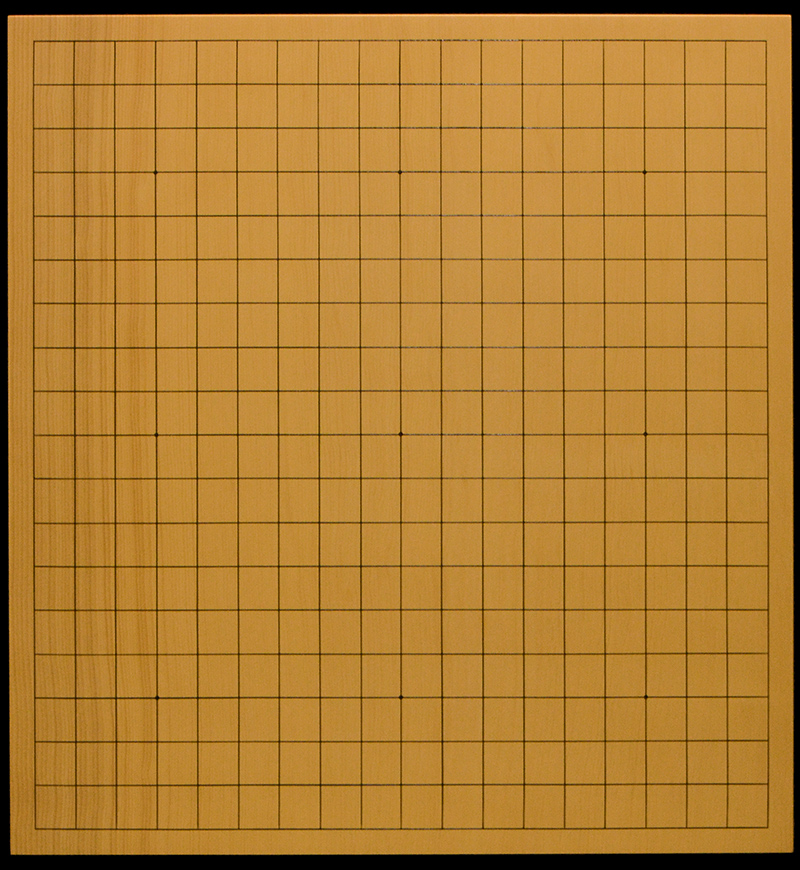 国産 本榧 6寸碁盤 木表】 本榧足付碁盤 6寸3分（天柾） ga60029