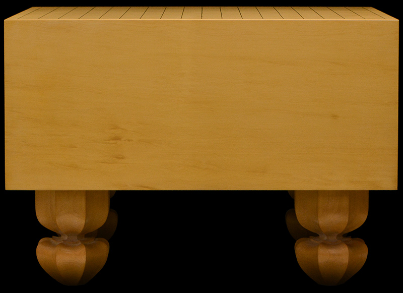 本榧足付碁盤 6寸6分（天柾） ga60032 | 前川榧碁盤店