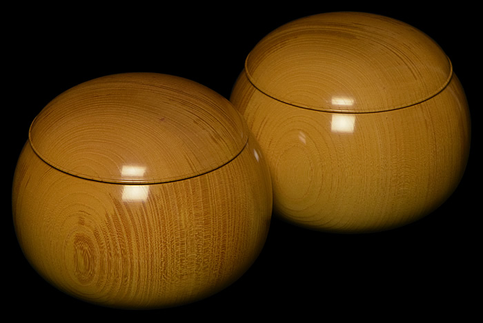 本榧2寸卓上碁盤セット（ハギ盤・特上） | 前川榧碁盤店