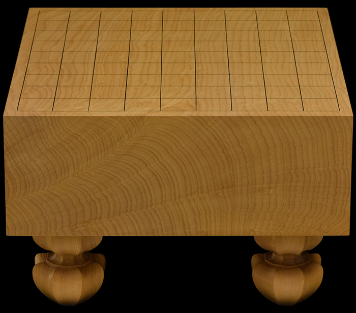 本榧足付将棋盤 4寸1分（木表） sa40047 | 前川榧碁盤店