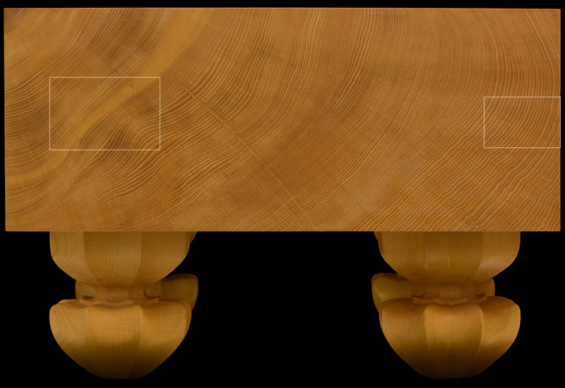 本榧足付将棋盤 4寸5分（天柾） sa40054 | 前川榧碁盤店