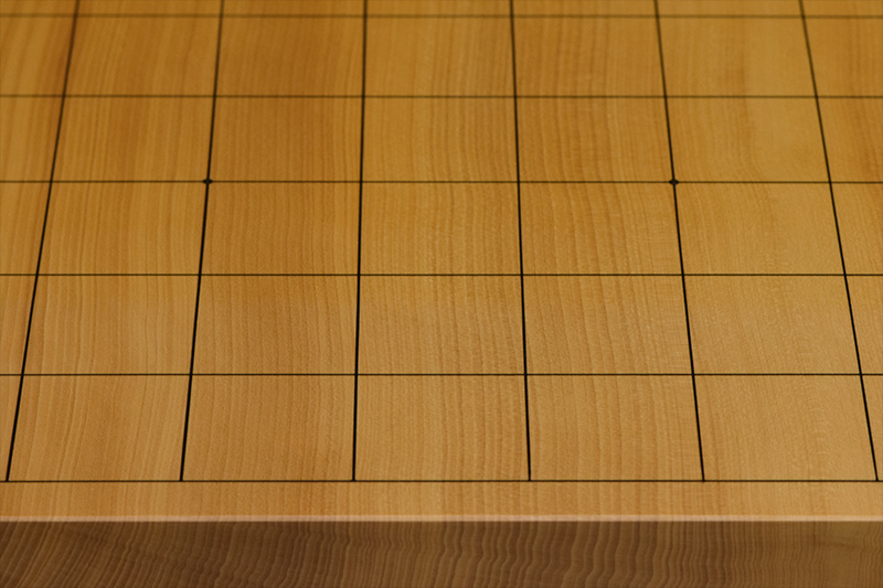 本榧足付将棋盤 5寸8分（天柾） sa50067 | 前川榧碁盤店