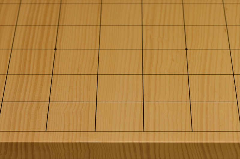 国産本榧足付将棋盤 6寸3分（天柾） sa60034 | 前川榧碁盤店