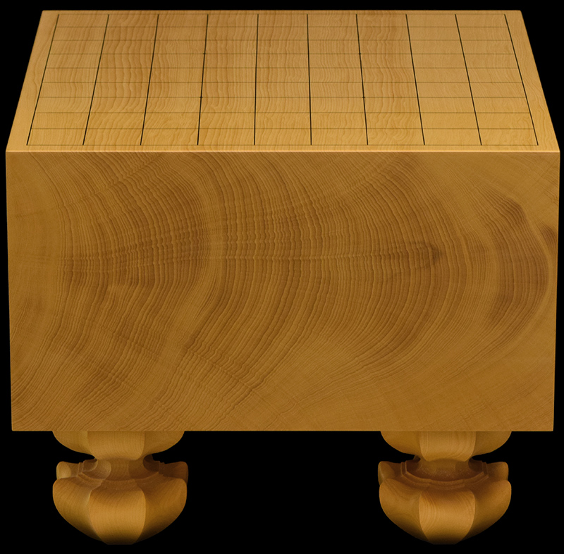 本榧足付将棋盤 6寸（天地柾） sa60035 | 前川榧碁盤店
