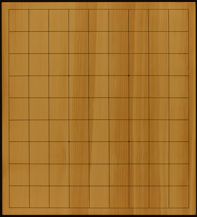 本榧足付将棋盤 3寸3分（天地柾） sa30013 | 前川榧碁盤店