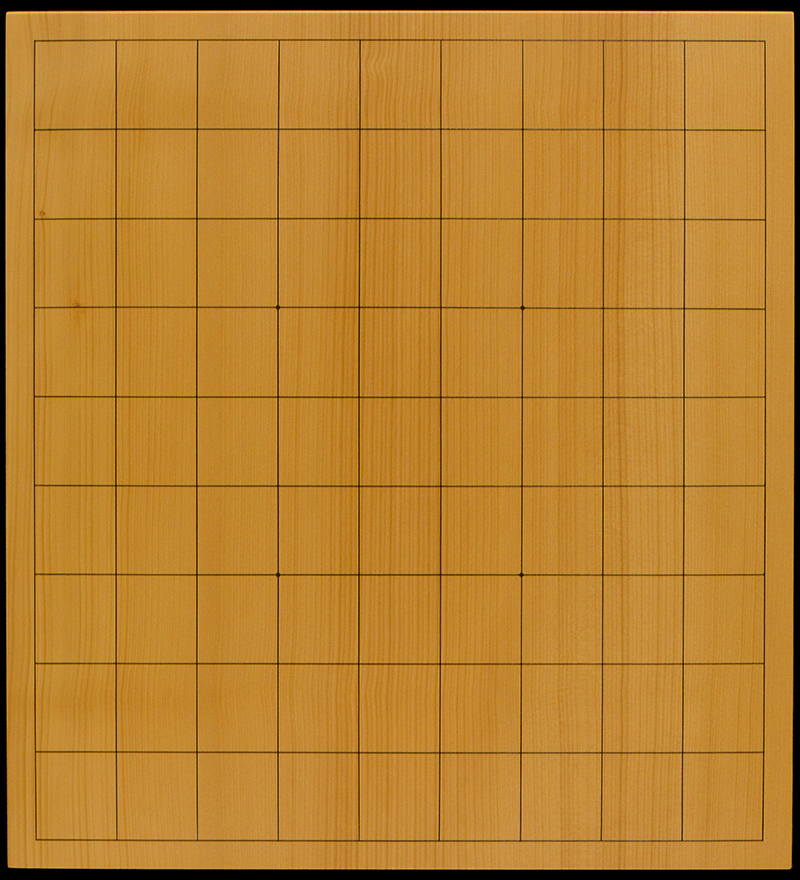 本榧卓上将棋盤 2寸4分（一枚板・天柾） sb20744 | 前川榧碁盤店