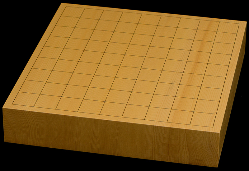 国産本榧卓上将棋盤 2寸1分（一枚板・天地柾） sb20758 | 前川榧碁盤店