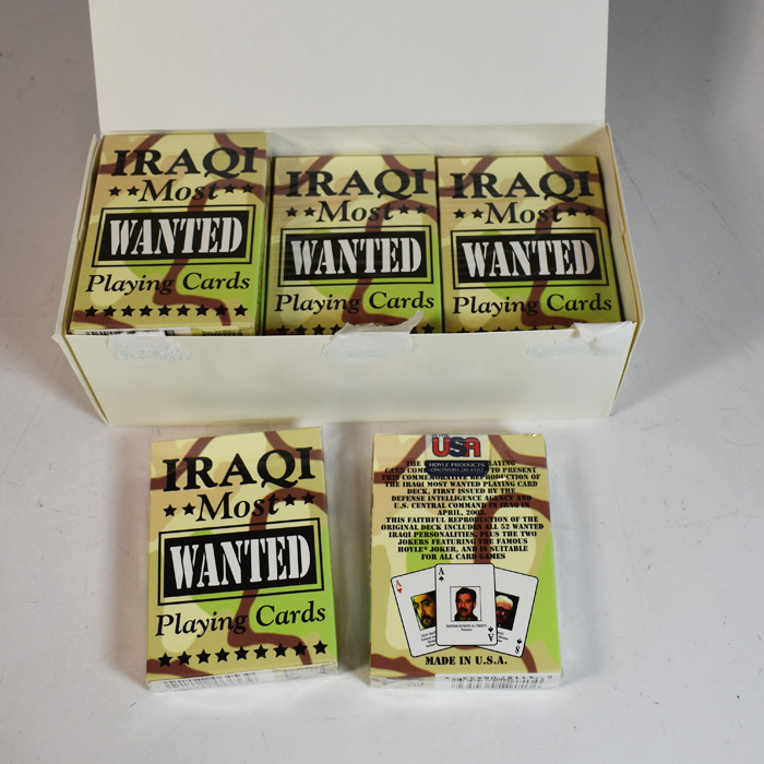 Iraqi's Most Wanted Playing Cards from The US Playing Card Company