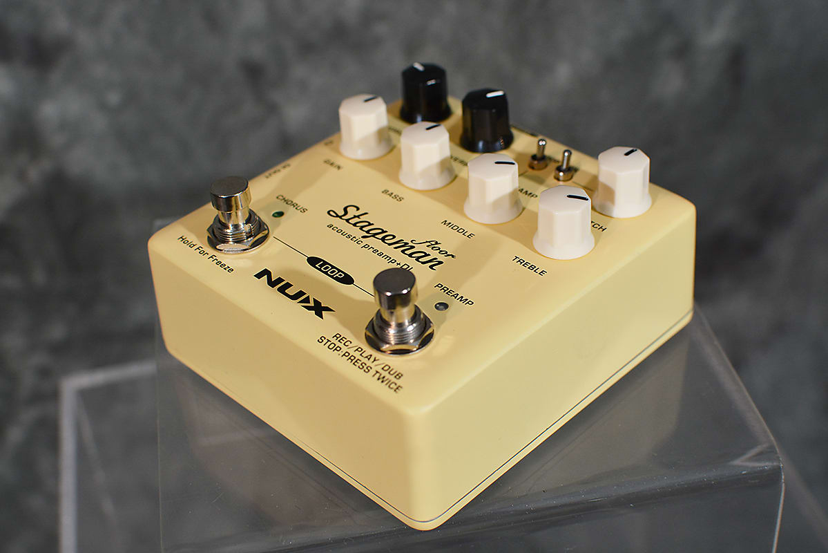 NuX NAP-5 Stageman Floor Deluxe Acoustic Preamp DI Box w Looper