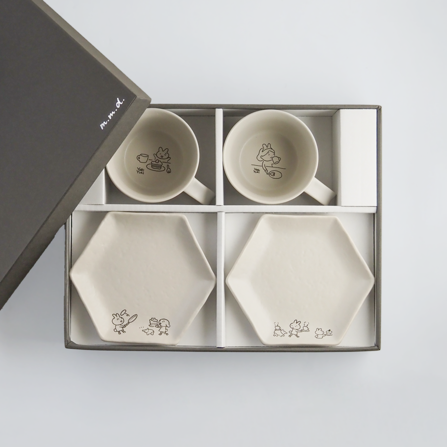 マグカップ・取皿セット/ イケガミヨリユキ ティータイムシリーズ