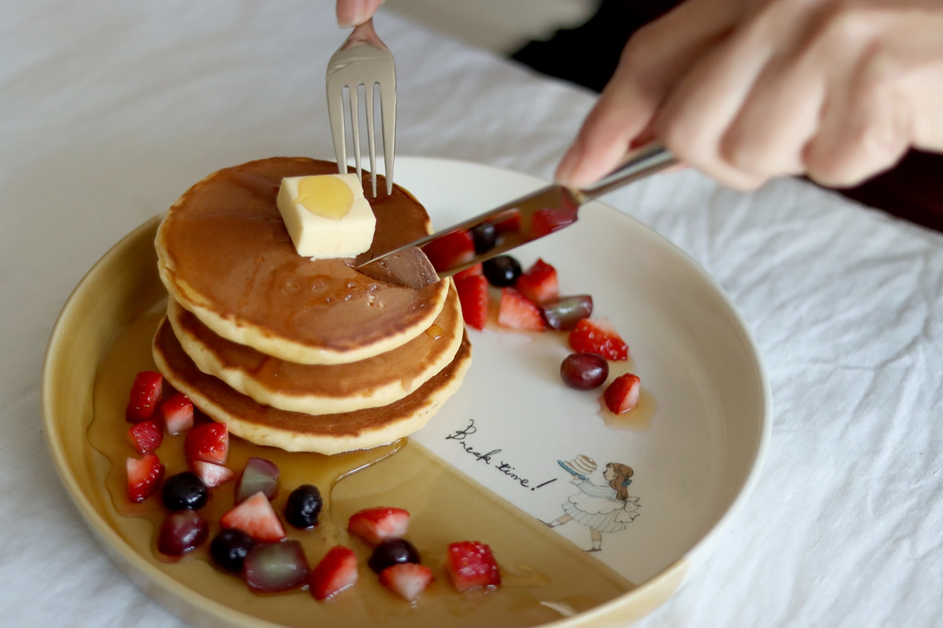 リムプレート2枚セット / くらはしれい「ミルクの時間」シリーズ
