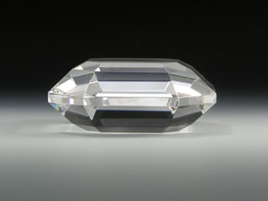 SS-PW-72x72] クリスタル・ペーパーウエイト（多面カット・スクエアー形）