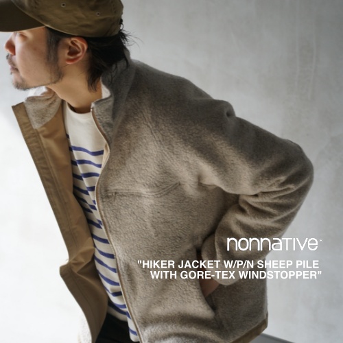 nonnative “HIKER JACKET W/P/N SHEEP PILE WITH GORE-TEX WINDSTOPPER
